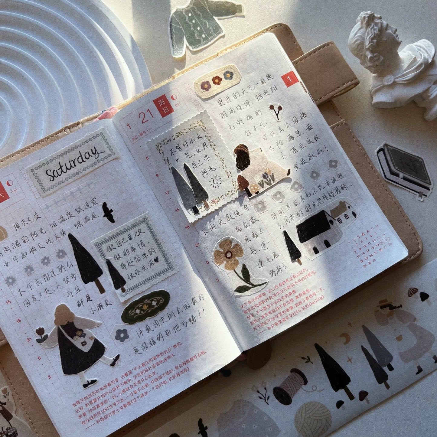 Yier Studio Winter Blessing Die-Cut Stickers
