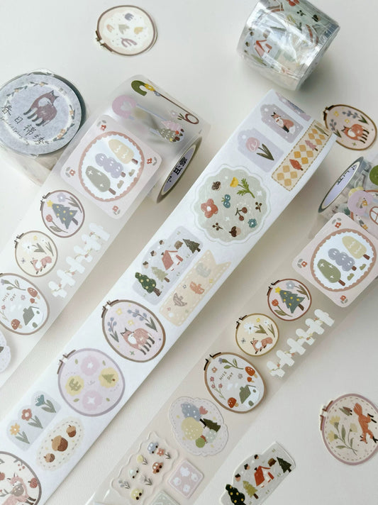 Yier Studio Splendid Spring Day Die-Cut Stickers