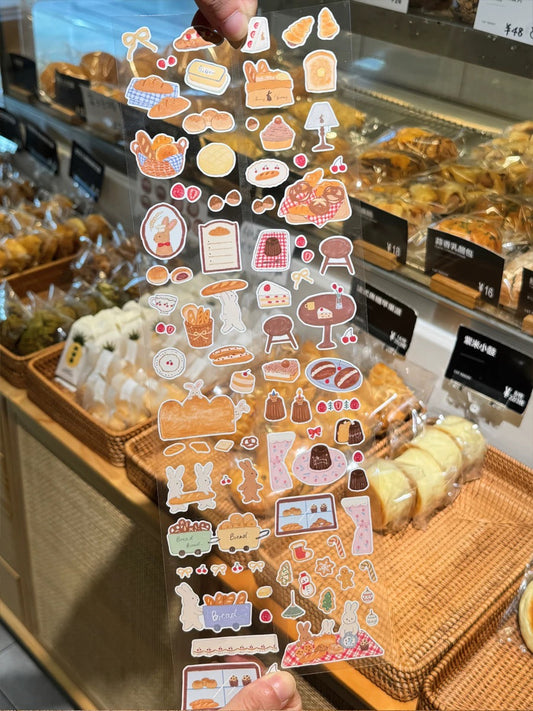 菜菜瑄瑄 Bunny Bakery Die-Cut Stickers