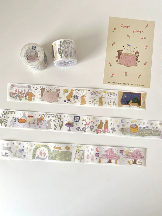 菜菜瑄瑄 Forest Banquet Washi Tape