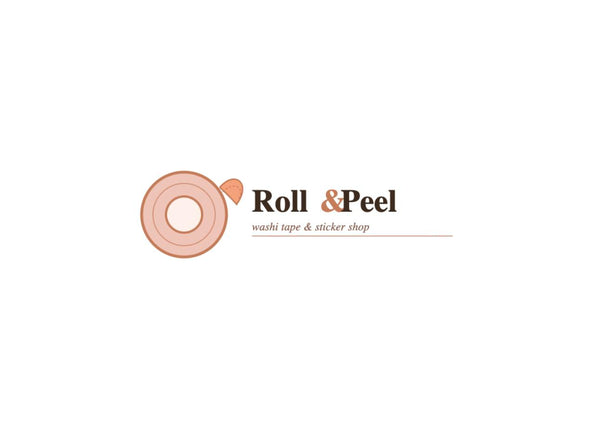Logo of Roll & Peel on a white background
